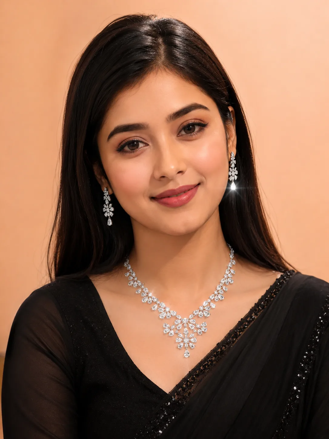 প্রিমিয়াম অরিজিনাল ডায়মন্ড কাট নেকলেস সেট