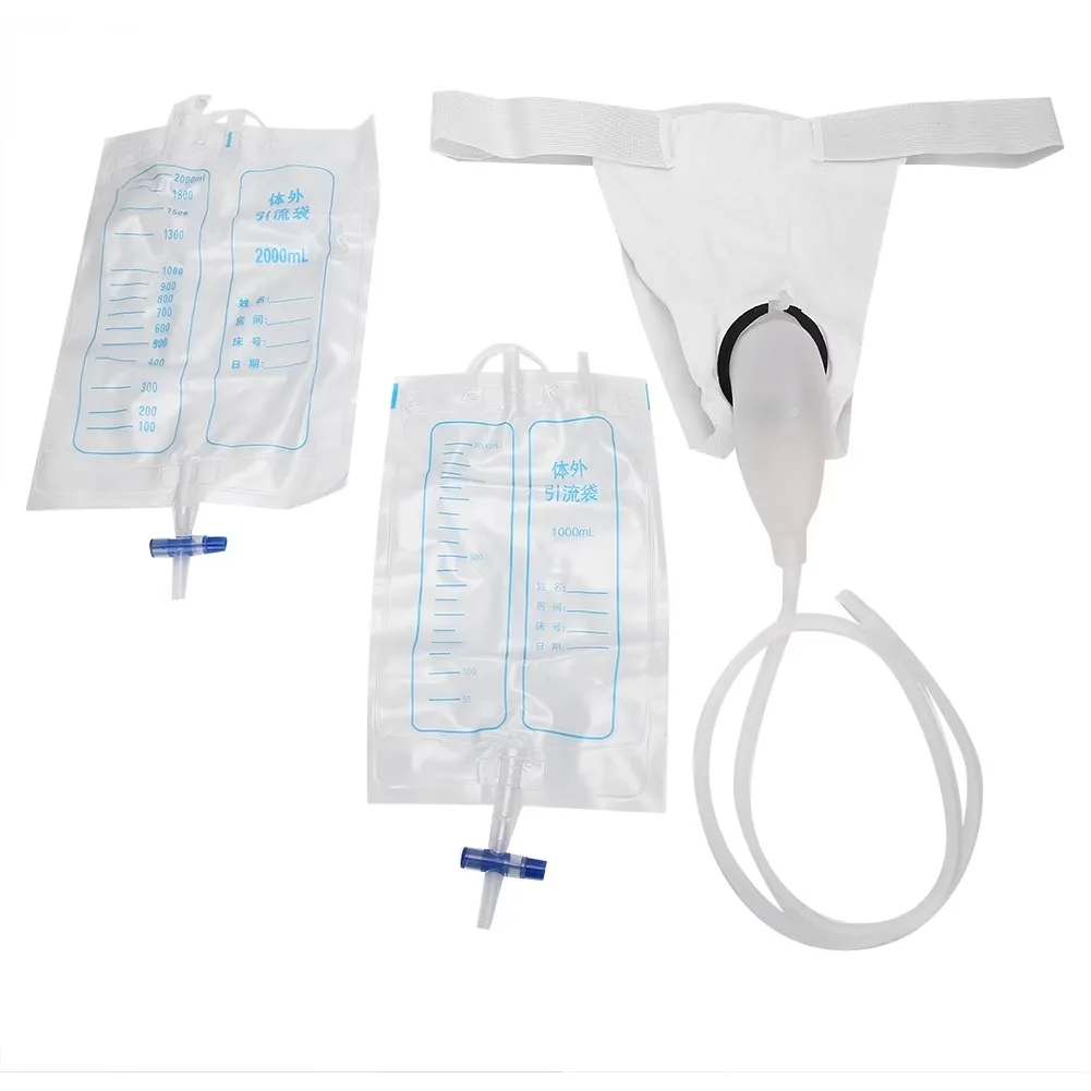 Male & Female Urine Collector Bag with Drainage Bag