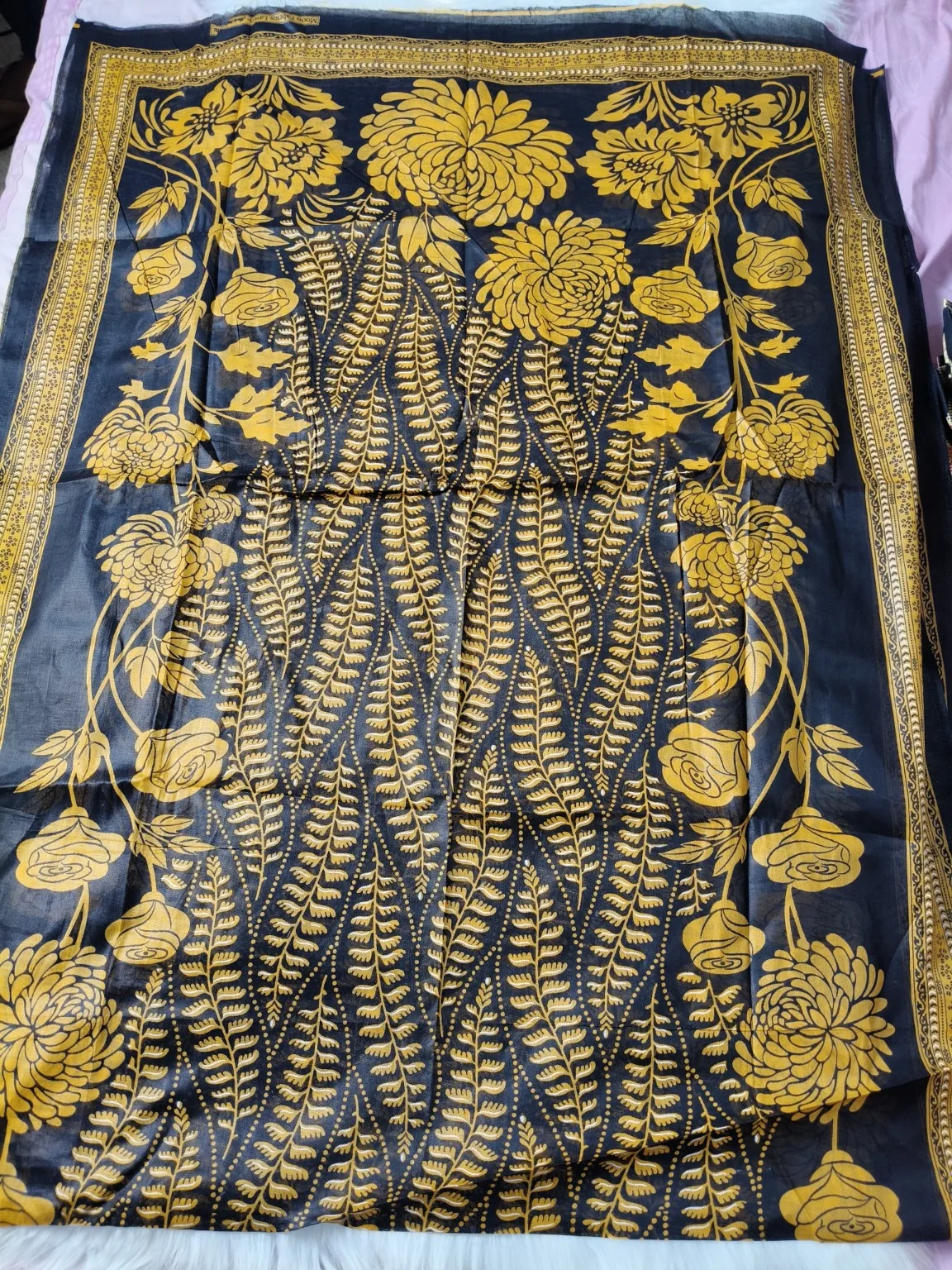 প্রিমিয়াম কালামকারি কটন থ্রি পিস