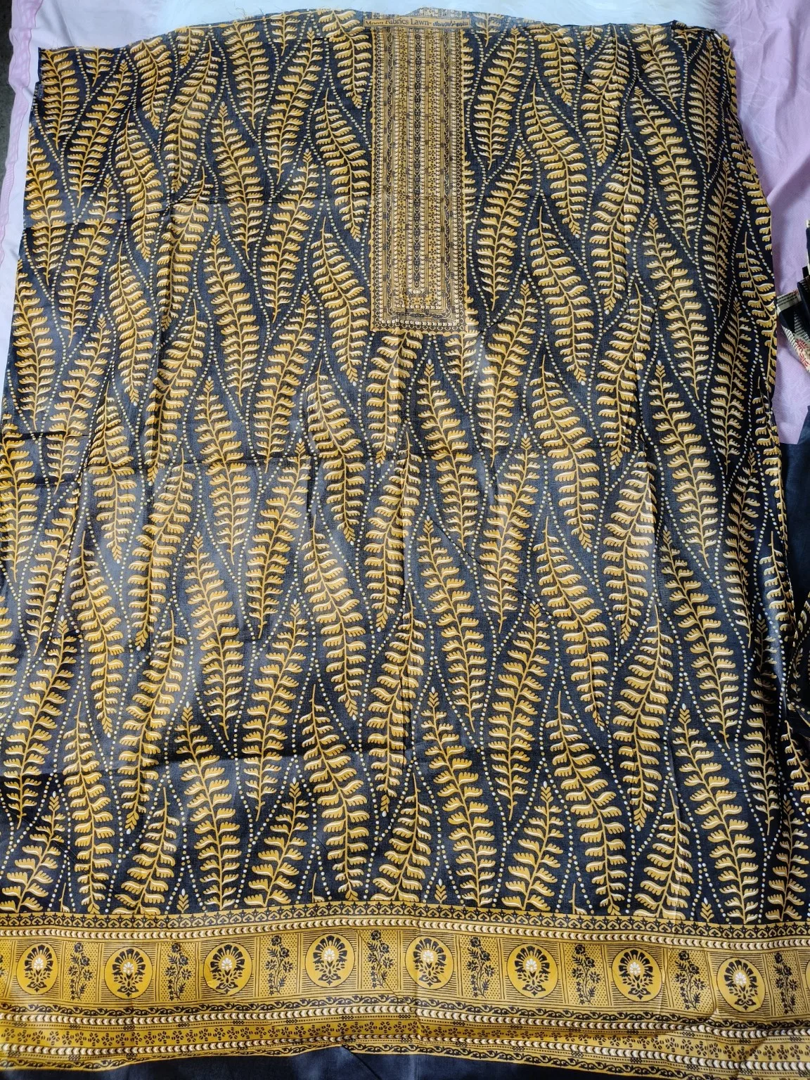 প্রিমিয়াম কালামকারি কটন থ্রি পিস