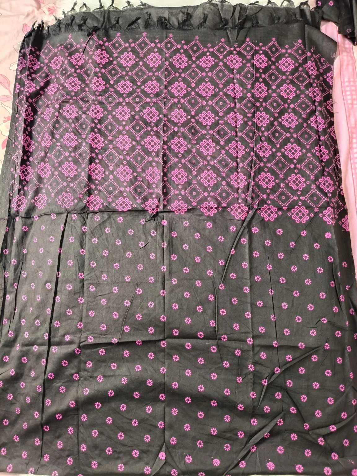 প্রিমিয়াম কটন VIP Block Print থ্রি পিস