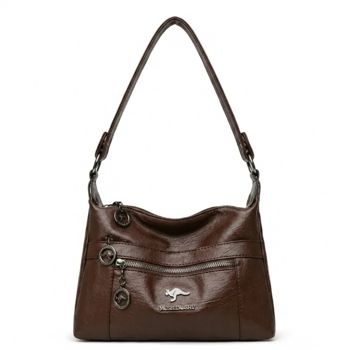 Stylish Practical Large Capacity Crossbody Bag (Coffee)