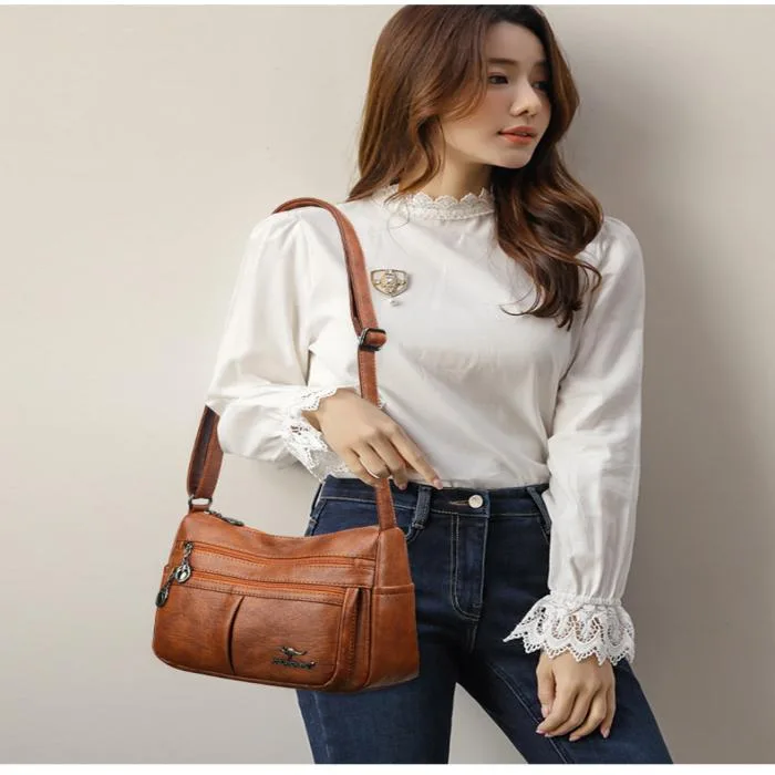 Stylish Practical Large Capacity Crossbody Bag (Brawn)