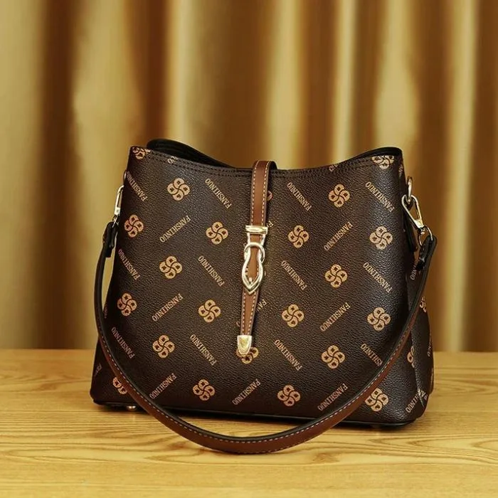 Luxury Large Capacity Bucket Shoulder Bag
