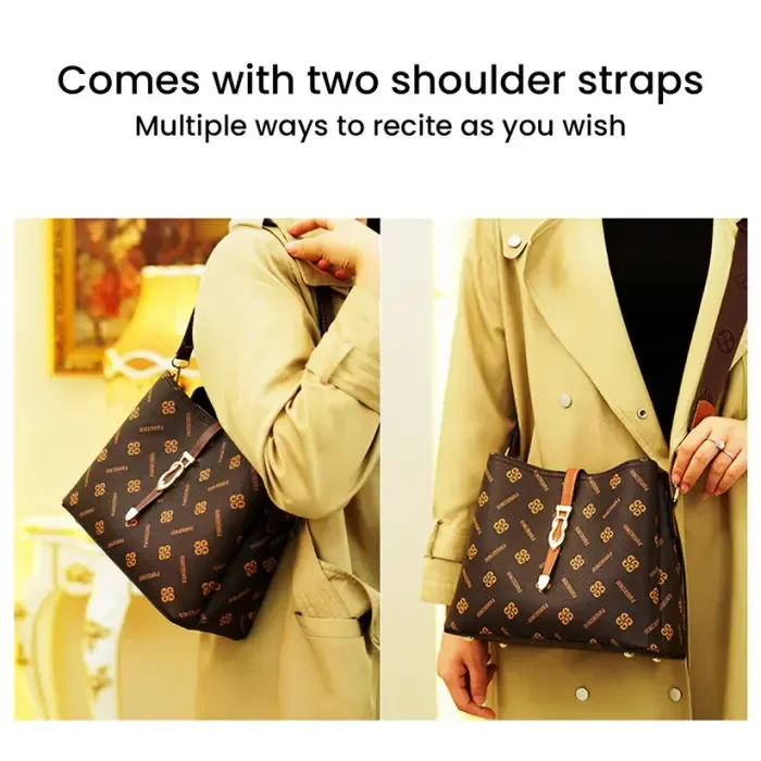 Luxury Large Capacity Bucket Shoulder Bag