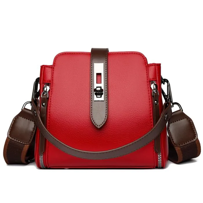 Luxury Crossbody Shoulder Bag (Red)