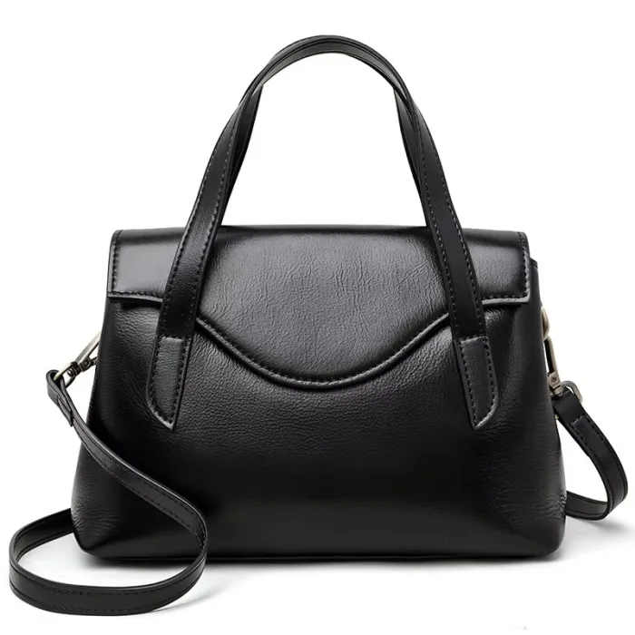 Atmospheric Crossbody Large Capacity Handbag (Black)
