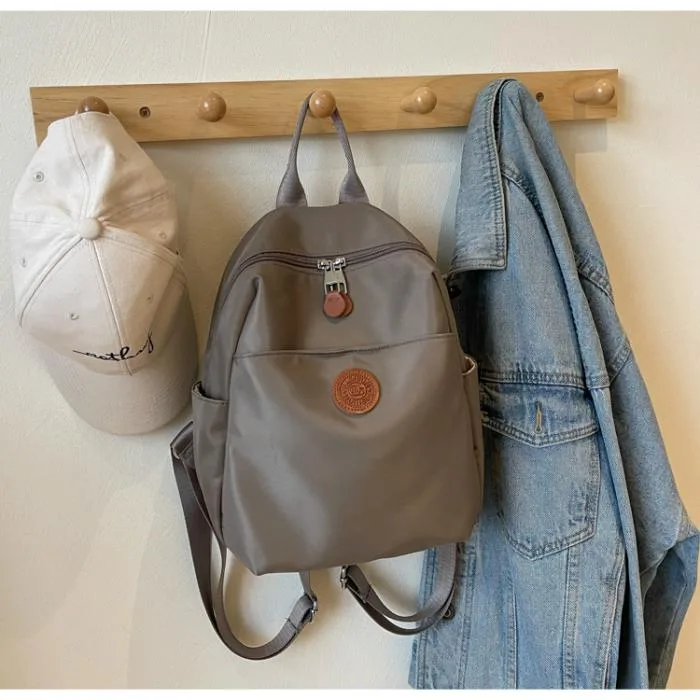 Women's Backpacks Simple Fashion Bag (Grey)