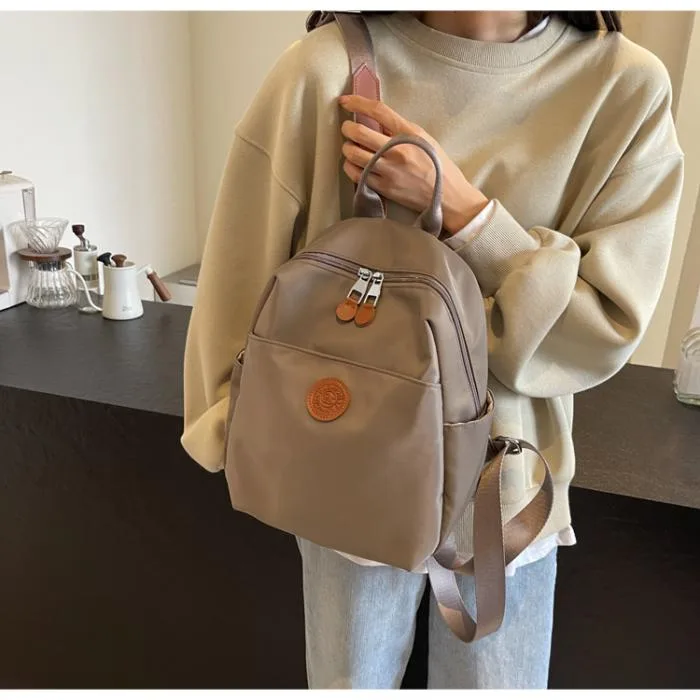 Women's Backpacks Simple Fashion Bag (Grey)