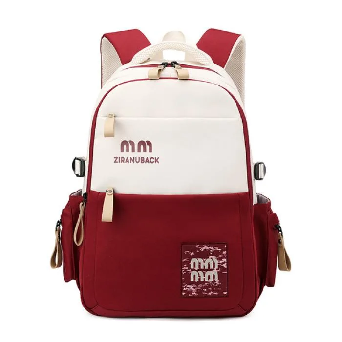 College Cute Large-Capacity Backpacks (Red)