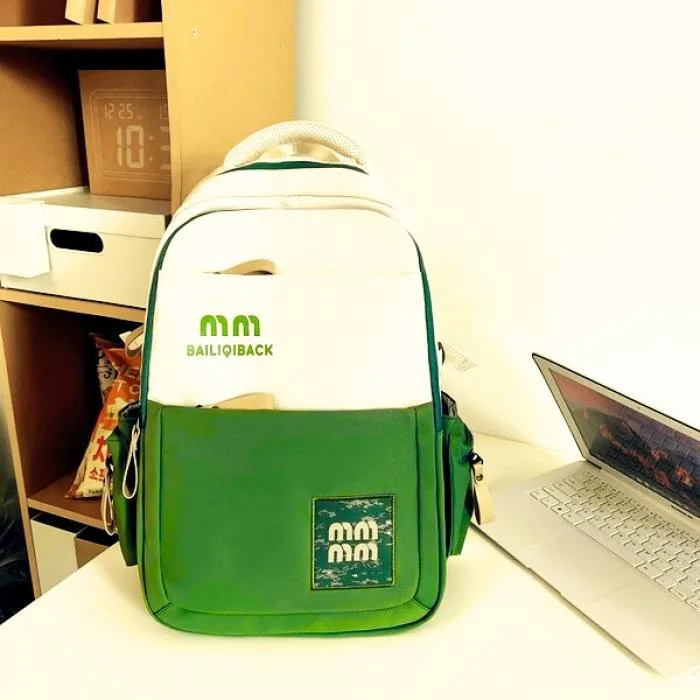 College Cute Large-Capacity Backpacks (Green)