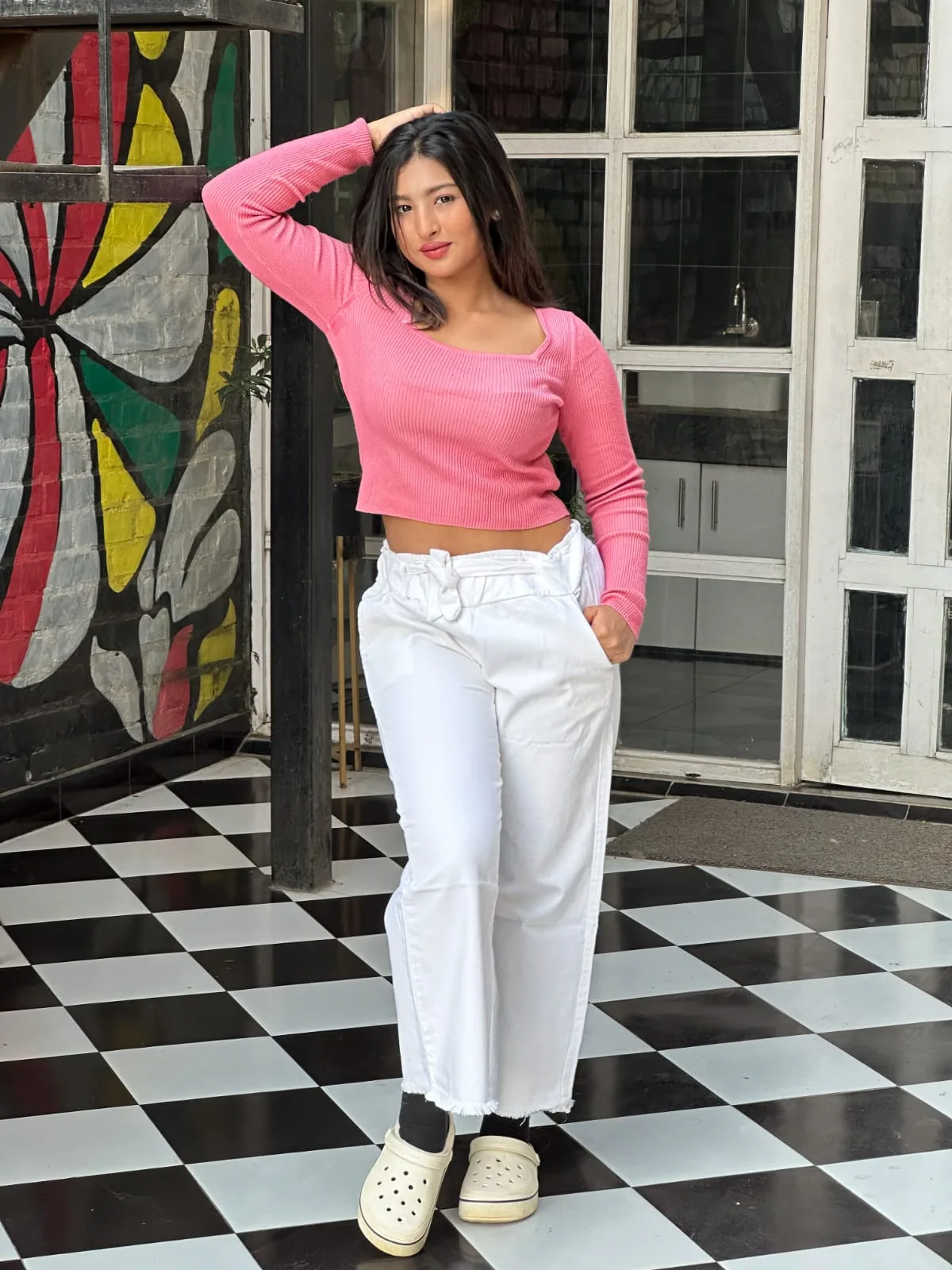 Stylish Women’s Soft Denim Palazzo Pant