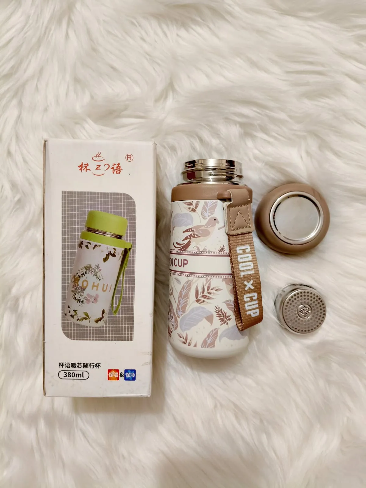 Premium Hot & Cool Vacuum Flask – 380ml