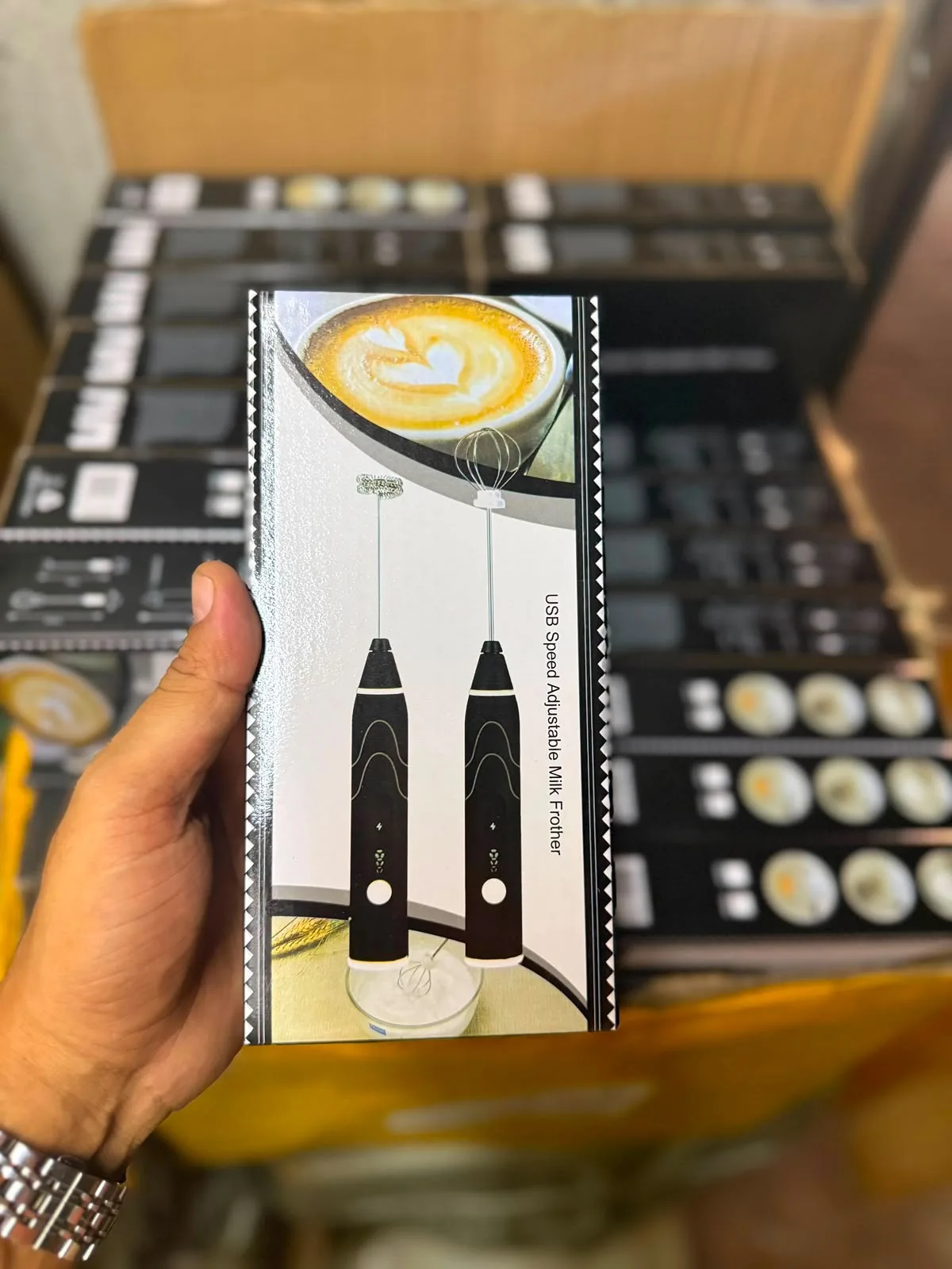 Milk Frother – 2 in 1 Handheld Coffee & Egg Mixer