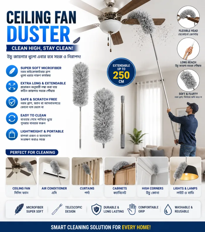 Extendable Ceiling Fan Duster