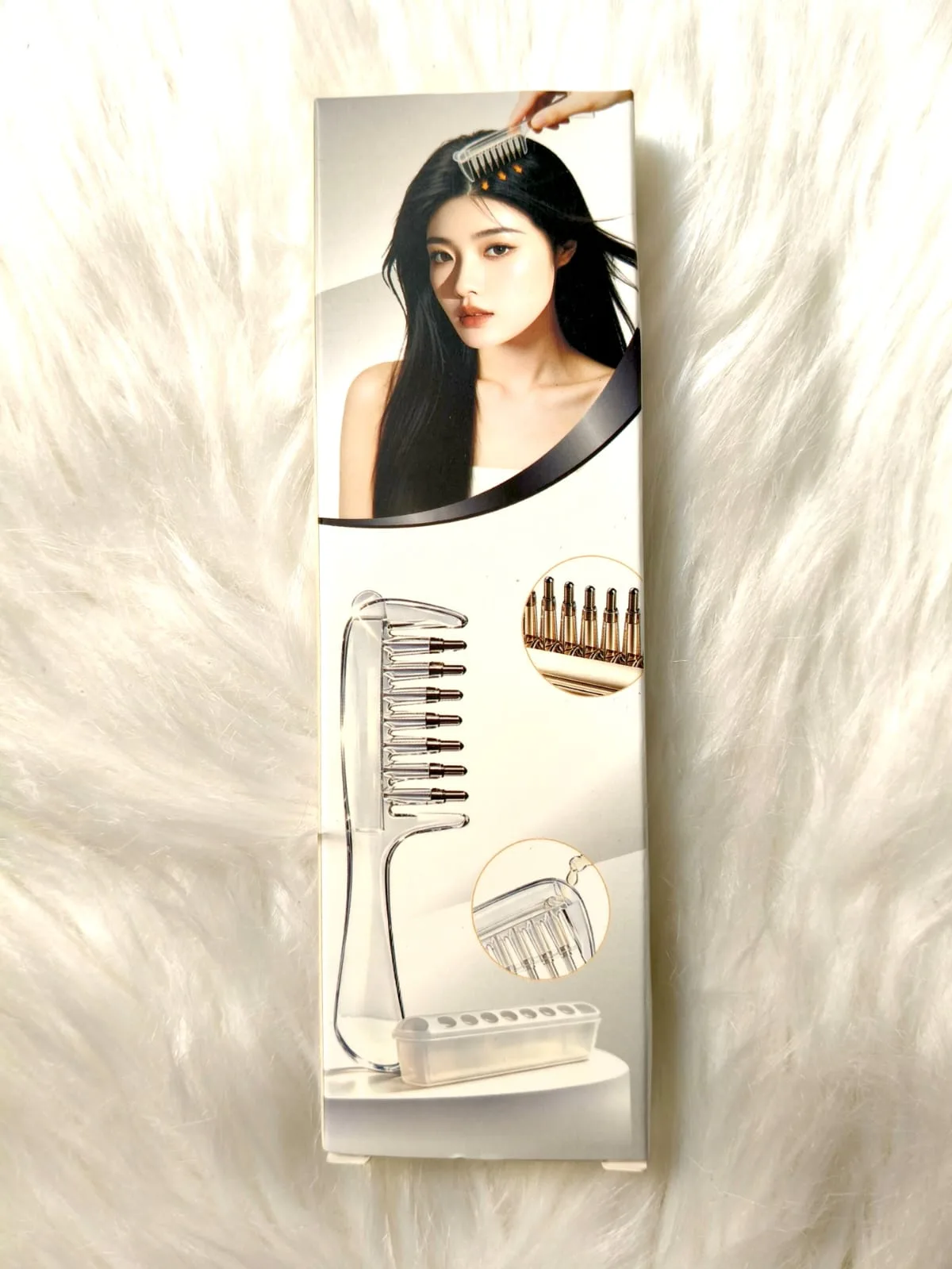 Scalp Applicator Comb with Hair Serum