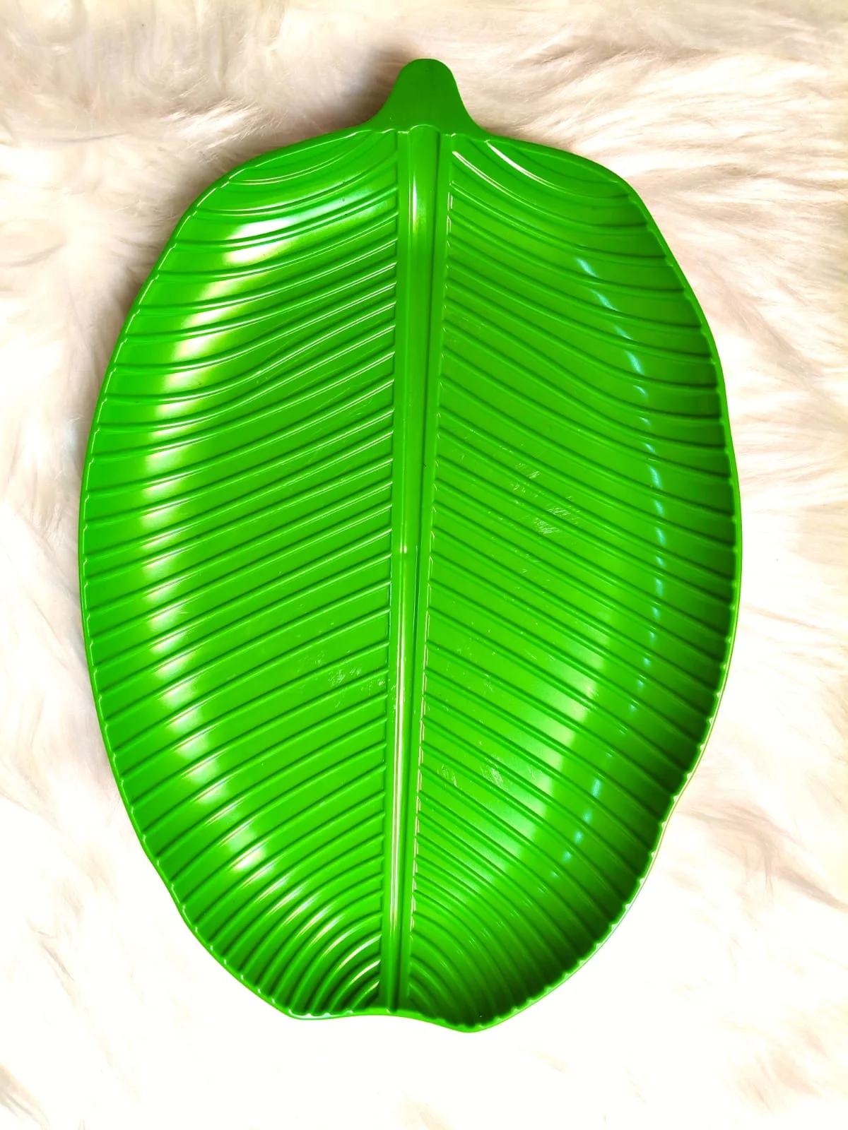 Banana Leaf Design Serving Tray – 4 Pieces Set