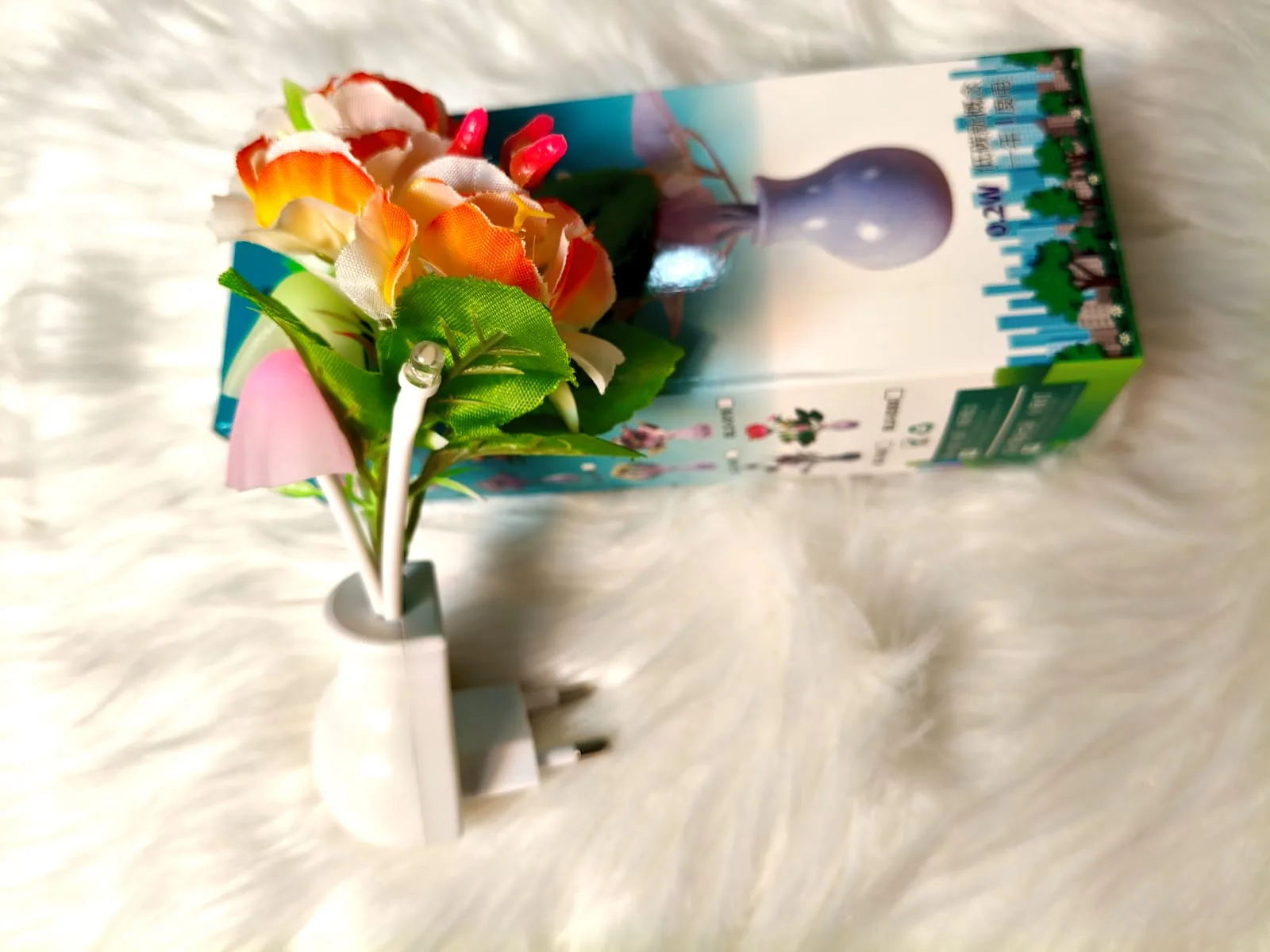 Colorful LED Flower & Mushroom Night Light