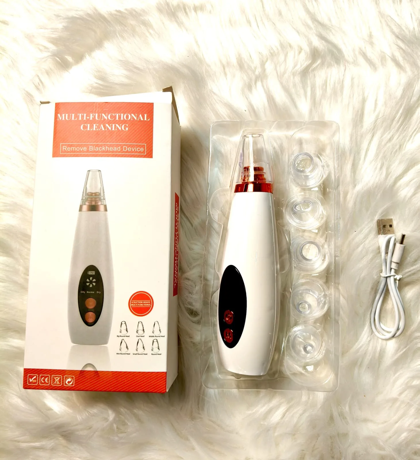 6-in-1 Electric Blackhead Remover & Pore Vacuum Cleaner