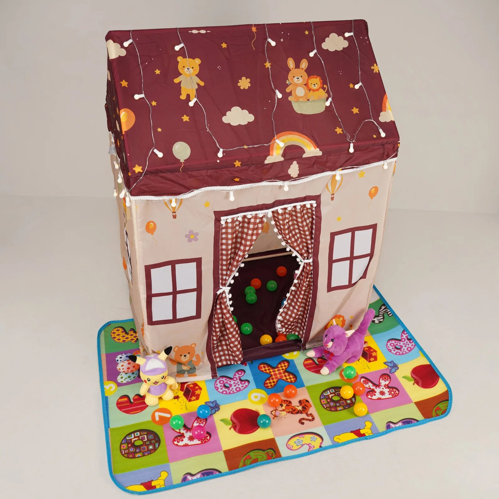 Premium Castle House Printed Play Tent (Merun)