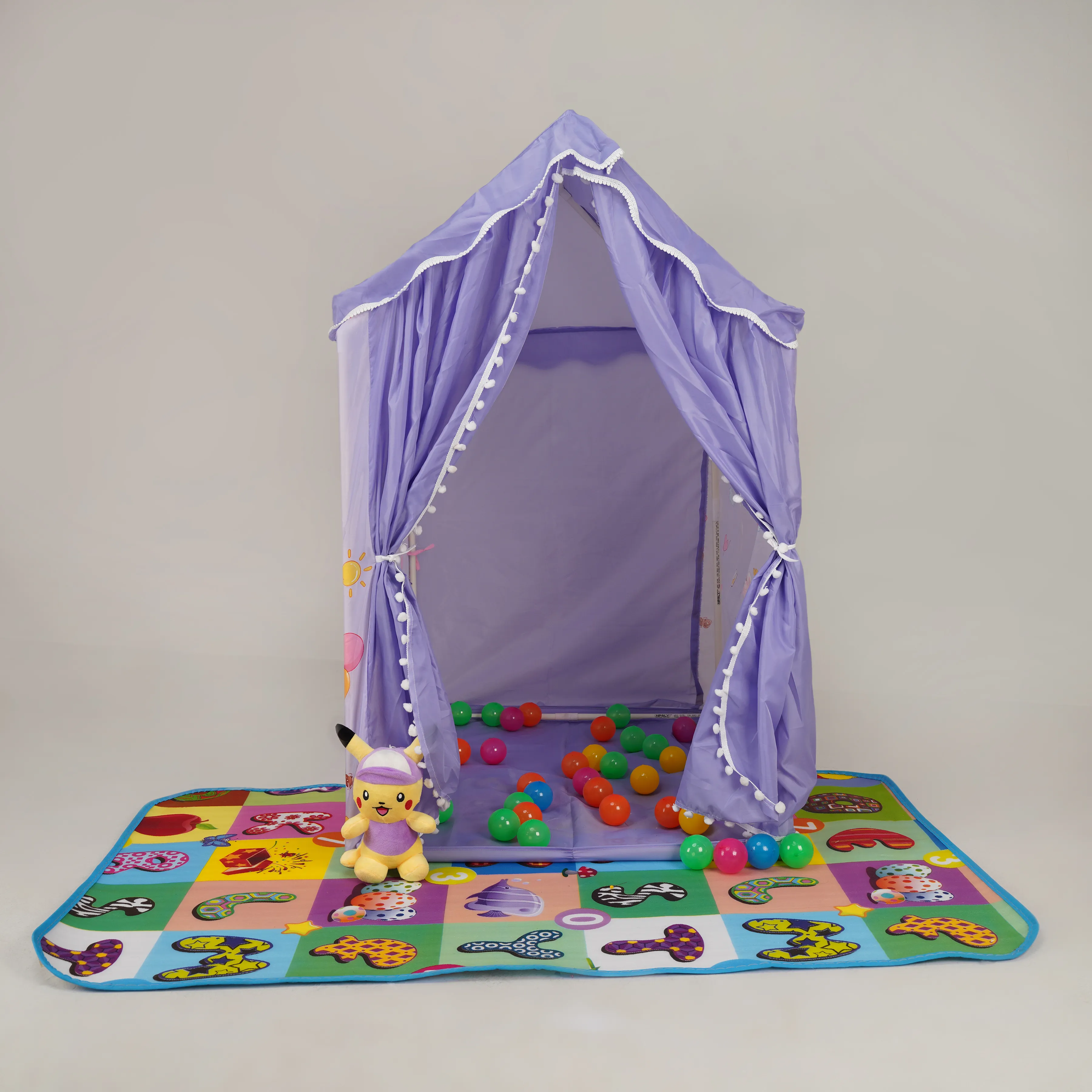 Castle House Printed Play Tent (Purple)
