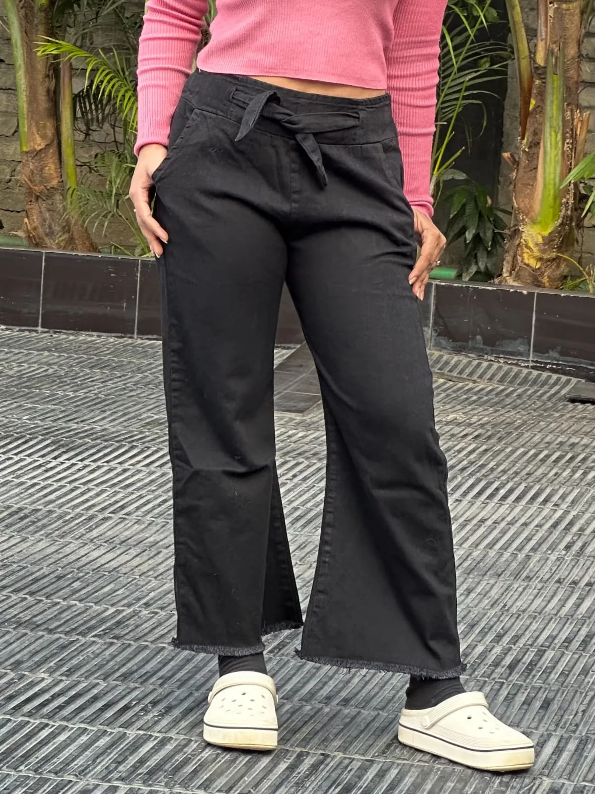 Stylish Women’s Soft Denim Palazzo Pant